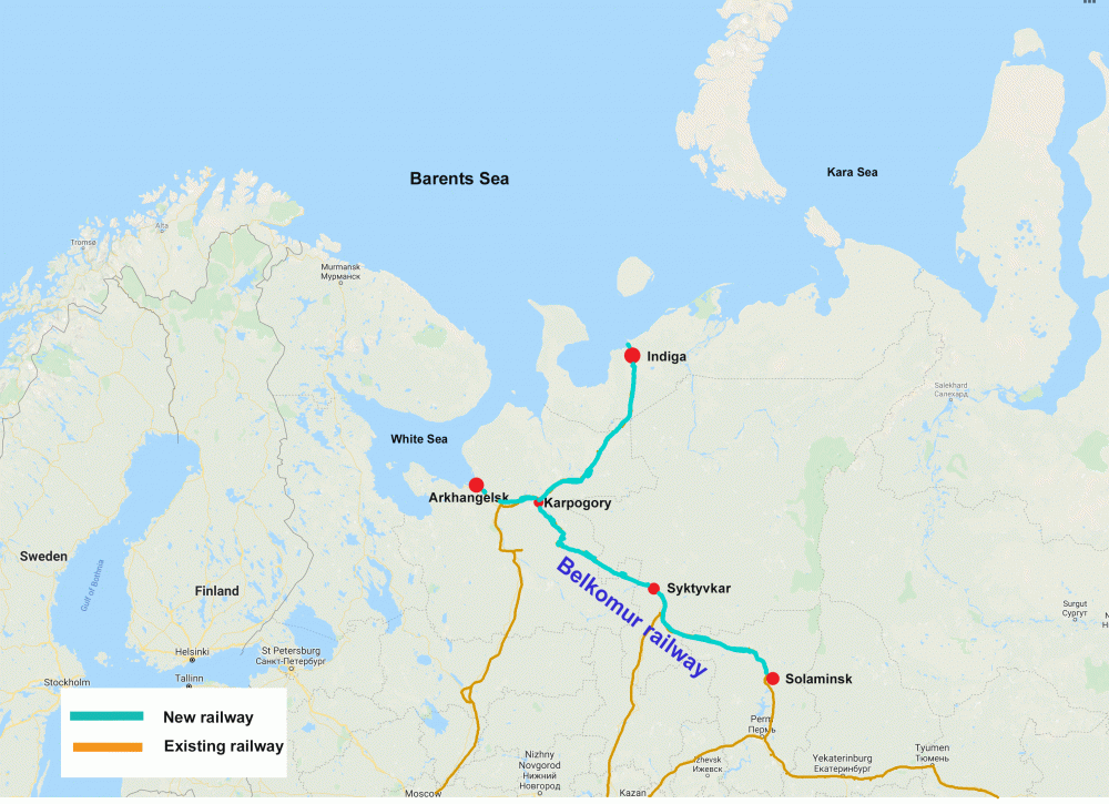 Nowe połączenie kolejowe w Arktyce