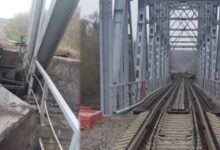 zniszczony most w Rosji