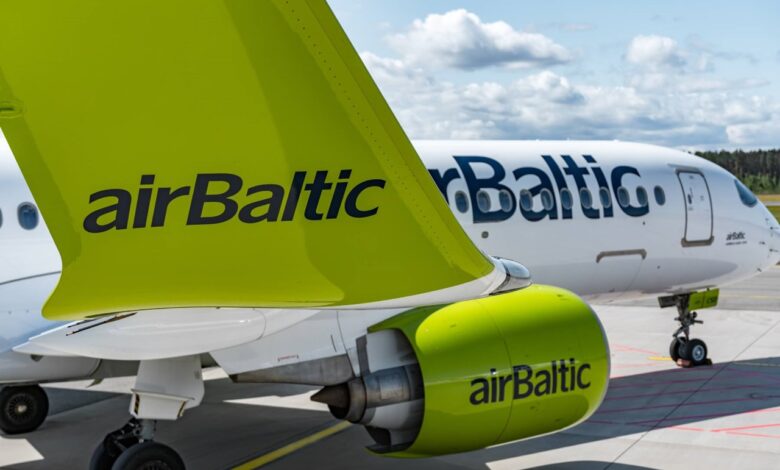 Linie airBaltic zanotowały ogromny wzrost liczby pasażerów