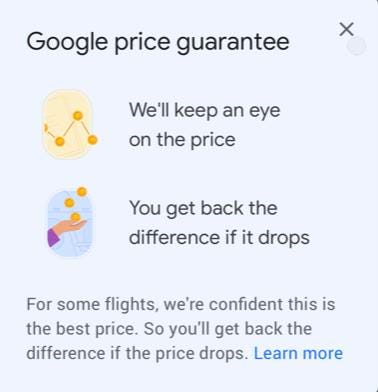 Zwrot pieniędzy z Google Flights