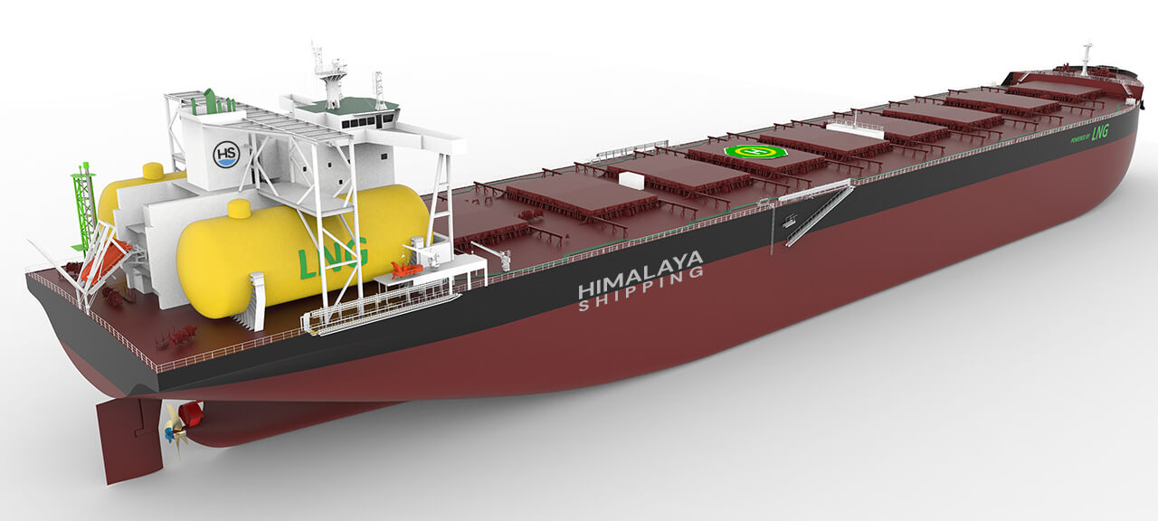 Himalaya Shipping otrzymuje trzeci dwupaliwowy masowiec LNG