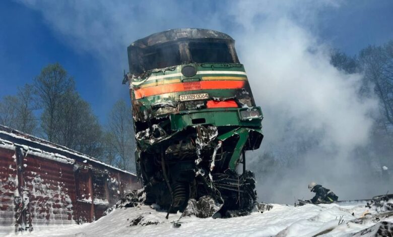 Kolejny rosyjski pociąg towarowy wykolejony w wyniku sabotażu