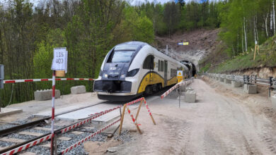Wielka Katarzyna drąży szeroki tunel kolejowy na Dolnym Śląsku