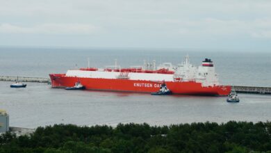 Gazowiec „Grażyna Gęsicka” wraz z 65 tys. ton LNG zawitał do Świnoujścia