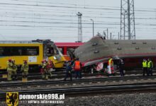 Zderzenie dwóch pociągów w Gdyni