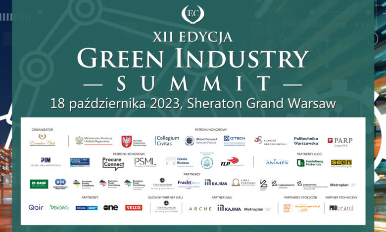 Wielkimi krokami zbliża się XII edycja konferencji Green Industry Summit 2023!