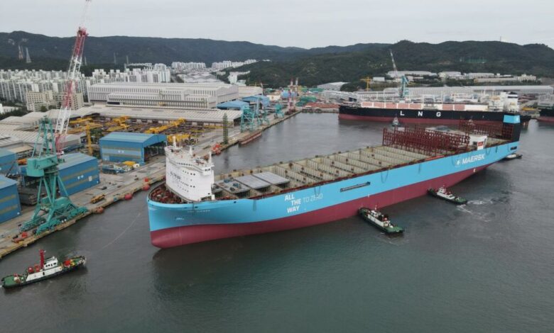 Maersk ochrzcił pierwszy duży kontenerowiec na metanol