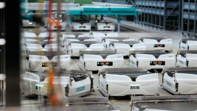 Magazyn z robotami Skypod automatyzacja ILS Logistics
