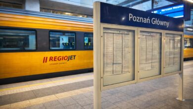 RegioJet wycofuje się z Polski pociąg kolej Poznań Warszawa Kraków Intercity Leo Express