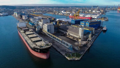Port Gdynia terminal zbożowy statek ładunek