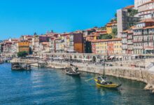loty do porto Portugalia morze miasto