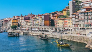 loty do porto Portugalia morze miasto